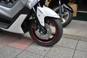 YAMAHA NMAX N-max カスタム 前後 アルミホイールセット 青